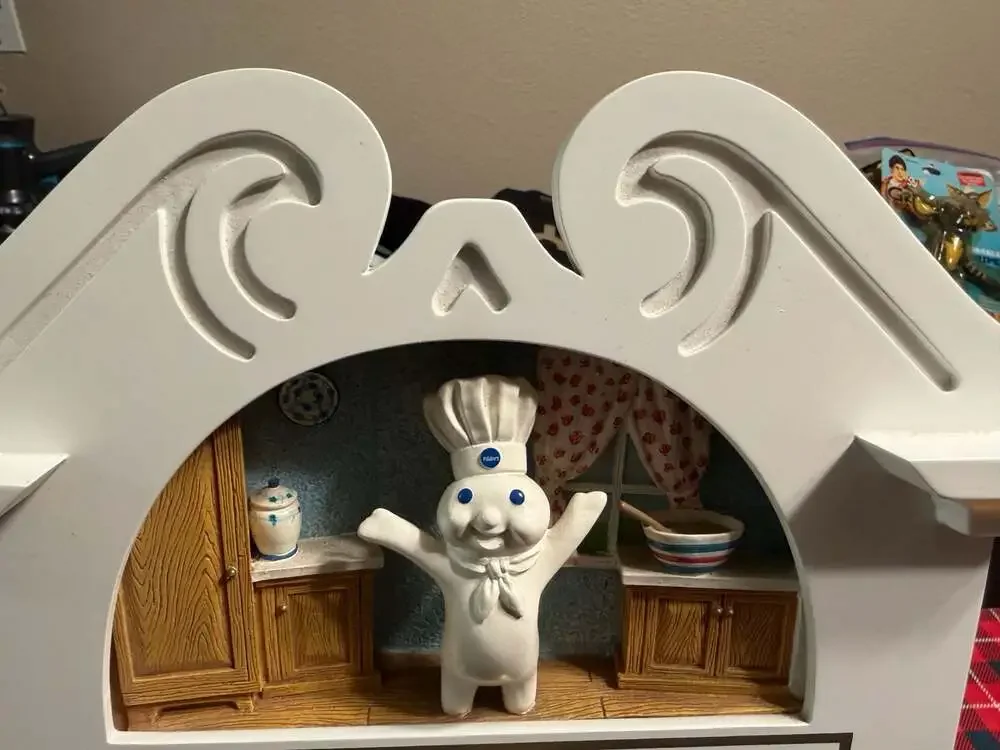Vintage Pillsbury Doughboy Kitchen Mantel Clock